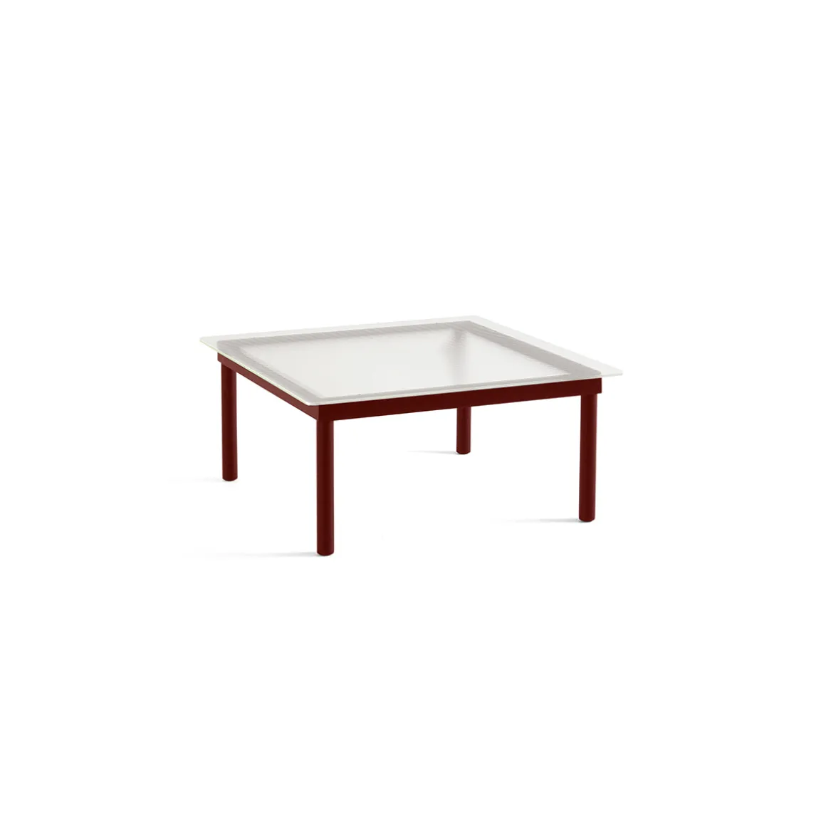 Table basse Kofi Chêne Massif Rouge Grange u0026 Verre Roseau Transparent - l 80 x L 80 x h 36 cm