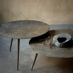 Table basse Luna - Lava - Whisky - Ø 50 x h 45 cm