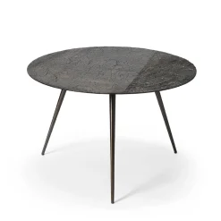 Table basse Luna - Lava Linear - Whisky - Ø 65 x h 41 cm