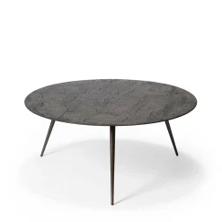 Table basse Luna - Lava Linear - Whisky - Ø 80 x h 35 cm