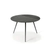 Table basse Luna en mineaux - noir - Ø 65 x h 41 cm