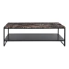 Table basse stone en marbre - Marron