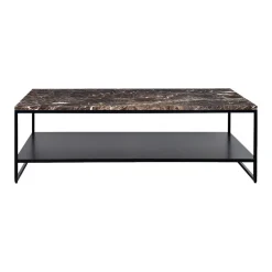 Table basse stone en marbre - Marron