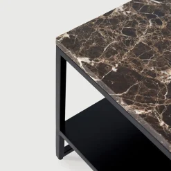 Table basse stone en marbre - Marron