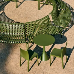 Table Cone Palissade - Ø 90 x h 74 cm - Olive