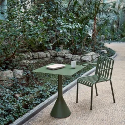 Table Cone Palissade - l 65 x p 65 x h 74 cm - Olive