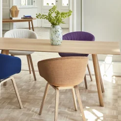 Table CPH30 Chêne laqué mat u0026 Plateau Chêne - 250 x 90 x 74 cm