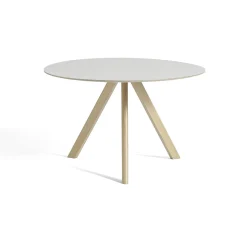 Table CPH20 Ronde Chêne huilé mat u0026 Linoleum - Crème