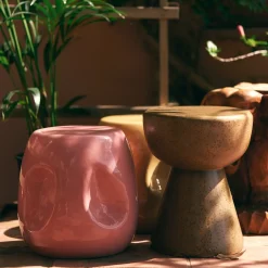 Table d'appoint Currents - Ø 38 cm - Corail