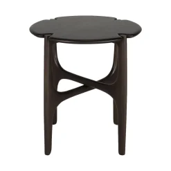 Table d'appoint Polished Imperfect en acajou - Marron