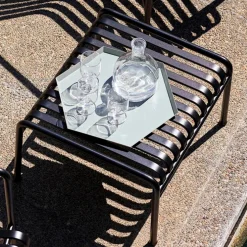 Tabouret Palissade en acier poudré - Anthracite