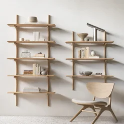 Étagère Murale PI en Chêne - 3 étagères