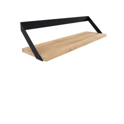 Étagère Ribbon en chêne et métal noir - L 70 cm