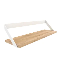 Étagère Ribbon en chêne et métal blanc - L 70 cm