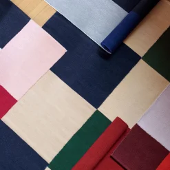 Tapis Ethan Cook Flat Works - 170 x 240 cm - Carreaux Vert Pêche