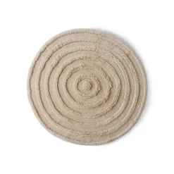 Tapis rond - Crème