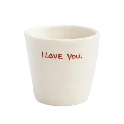 Tasse à expresso I Love You - Blanc