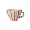 Tasse à rayures en céramique