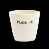 Tasse Expresso Fuck It - Blanc