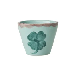 Tasse expresso ovale Trèfle en céramique