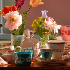 Tasse expresso ovale Trèfle en céramique