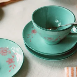 Tasse Fleurs Rose en céramique