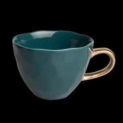 Tasse Good Morning en porcelaine - Bleu Vert