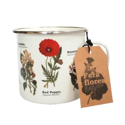 Tasse émail Fleurs Sauvages