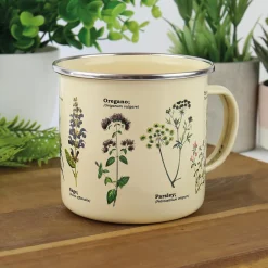 Tasse émail Herbes