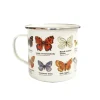 Tasse émail Papillons