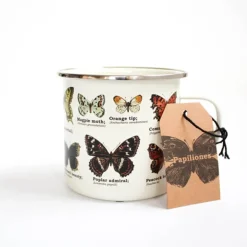 Tasse émail Papillons