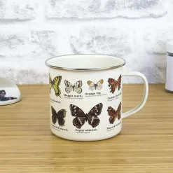 Tasse émail Papillons