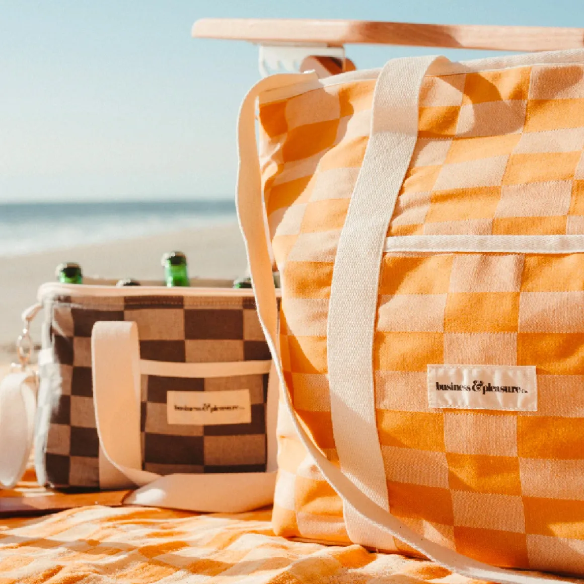 Tote bag Glacière - Vintage Doré Checker