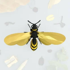 Trophée Origami Guêpe - Ailes dorées