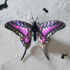 Trophée Origami Papillon Épée Rose