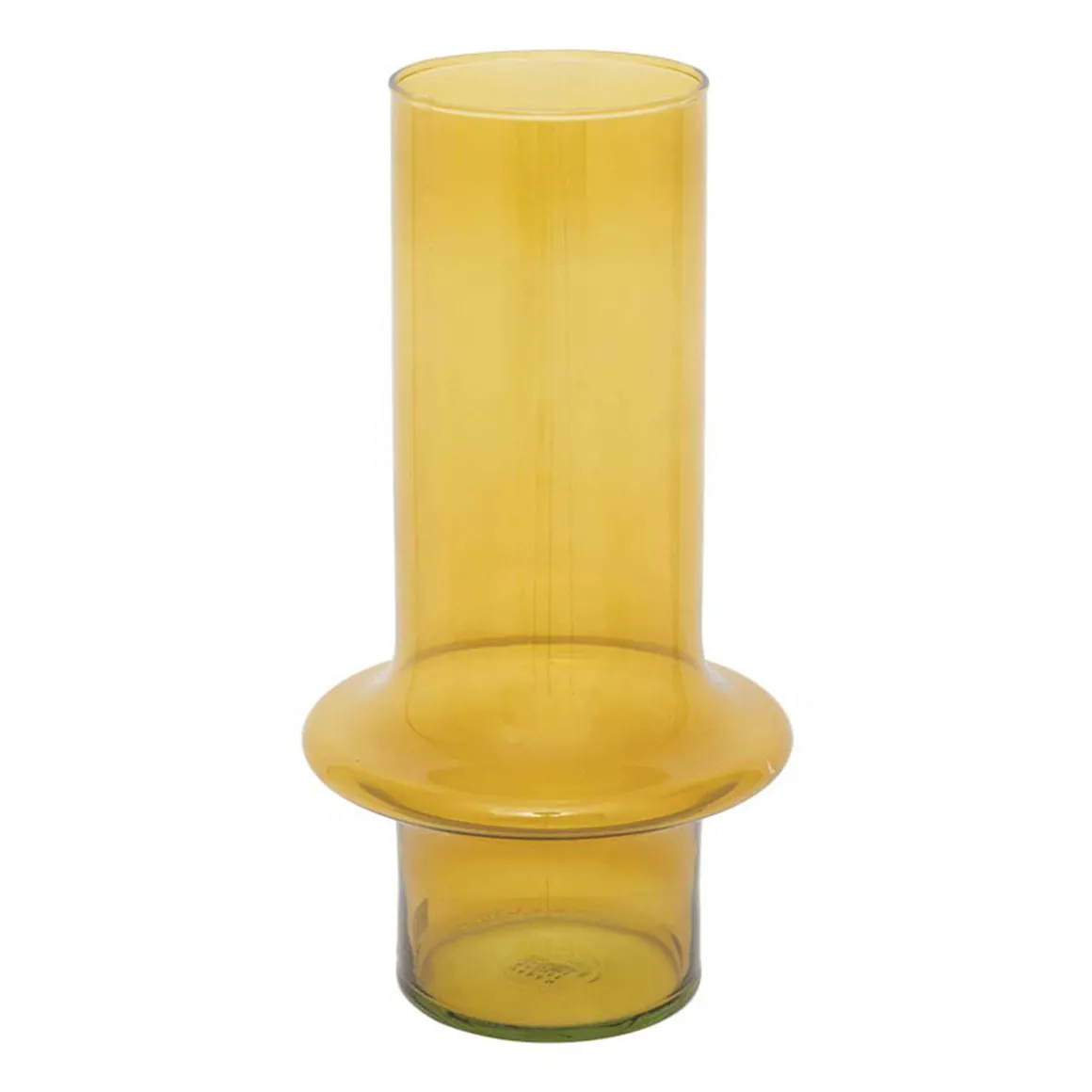 Vase en verre recyclé - Jaune