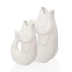 Vase Monsieur Carafon Poisson - Blanc