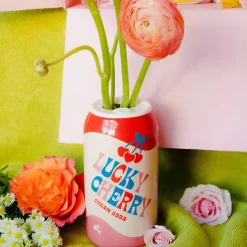 Vase Soda Lucky Cherry Cream