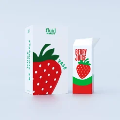 Vase Strawberry Juice