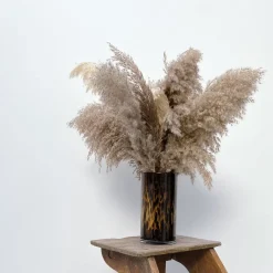 Vase Tube Léopard Brun - ? 12 cm