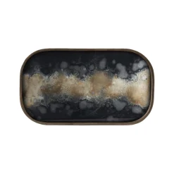 Vide poche en verre Black Organic