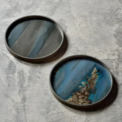 Vide poche en verre Graphic Organic Ø 30 cm