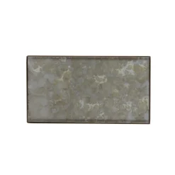 Vide poche en verre peint - Fossil Organic - L 31 cm