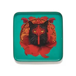 Vide-poche carré Chachino en fer - 15 × 15 cm