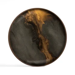 Vide-poche en verre - Bronze Organic - Ø 30 cm