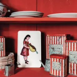 Vide-poche rectangulaire Giselle en fer - 14 × 21,5 cm