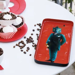 Vide-poche rectangulaire Moulinos en fer - 12,5 × 28 cm